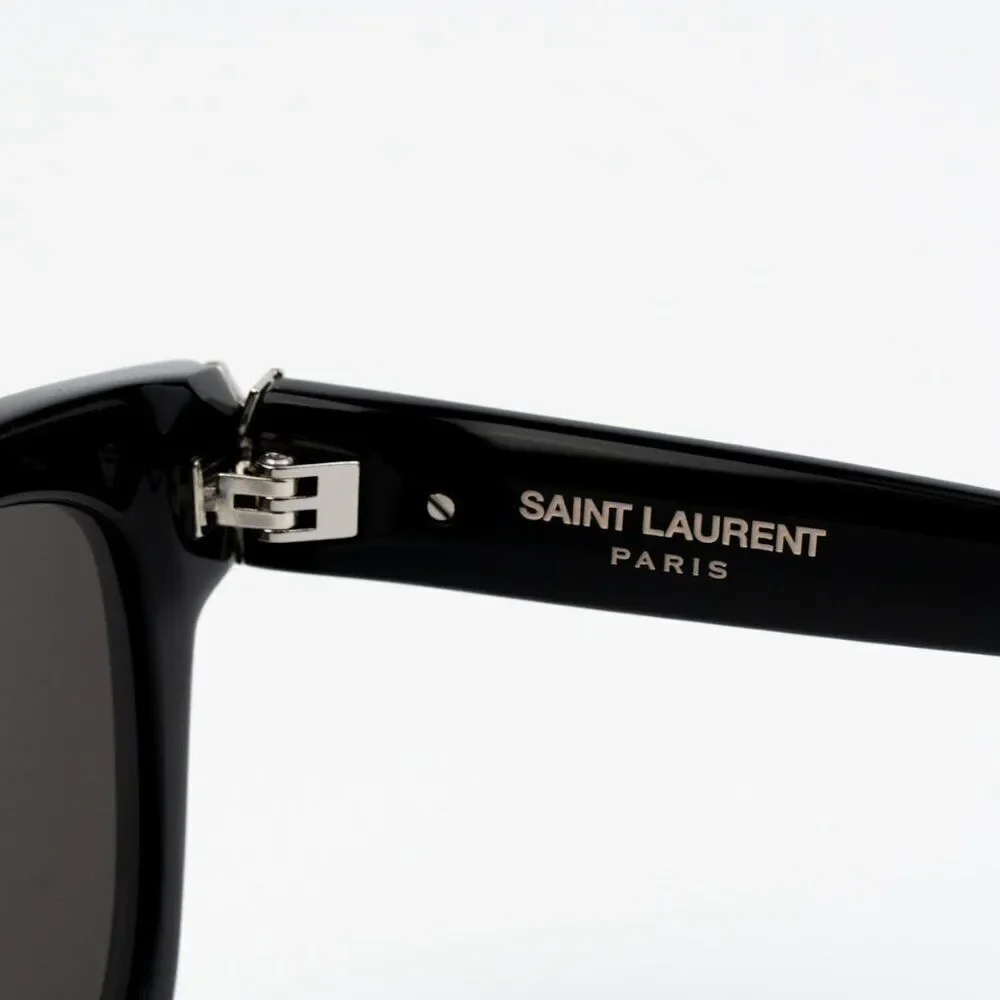 NEW Saint Laurent SLM124 001 Black Grey Square Men Sunglasses